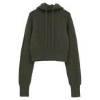 ニット セーター 「CLANE/クラネ」SHORT KNIT HOODIE/ショートニットフーディ レディース