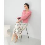 スカート ボタニカルプリントマキシスカート