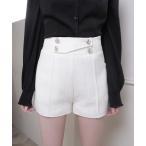 パンツ アシメベルトショートパンツ レディース