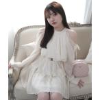 ワンピース ティアードフレアエアリーワンピース