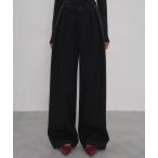 ショッピングワイドパンツ パンツ サイドプリーツワイドパンツ EM25a160「EIGHTHMONTH」 レディース