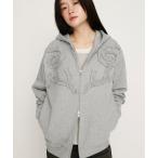 ショッピングフリル パーカー FRILL ZIP UP HOODIE フリルジップアップフーディ 冬服 春服 ジップパーカー レディース