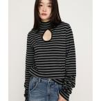 ニット セーター H/N KNIT TUNIC ハイネックニットチュニック 冬服 春服 レディース