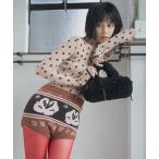 ショッピングカウチン パンツ SWAN Motif Cowichan Short Pants/スワンモチーフカウチンショートパンツ レディース