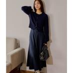 ショッピングカーデ ワンピース ケーブルニットカーデSETワンピース 636613