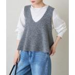 ショッピングセーター ニット セーター 片畦ニットビスチェ レディース