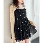 ショッピングチュニック チュニック フラワーステッチキャミチュニック