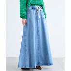 スカート BARNYARDSTORM / カットデニムマキシスカート / ハンドウォッシャブル「WEB限定」