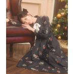 ワンピース 「12/5(fri)10時発売」ウィンターボタニカルリボンタイワンピース