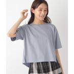 「GLOBAL WORK」 半袖Tシャツ MEDIUM グレイッシュブルー レディース