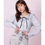 ショッピングSTUART ブラウス シャツ レースセーラーカラーブラウス レディース