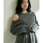 [GALLARDAGALANTE] вязаный ансамбль FREE угольно-серый женский 