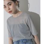 「JEANASIS」 半袖Tシャツ FREE グレー レディース