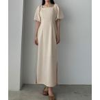 「Louere」 半袖ワンピース LARGE アイボリー レディース