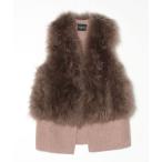 ショッピング毛皮 「VERMEIL par iena」 ベスト - ベージュ レディース