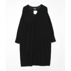 ショッピングニットワンピ 「IENA」 ニットワンピース FREE ブラック レディース