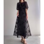「junoah」 半袖ワンピース SMALL ブラック レディース