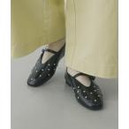 ショッピングスタッズ パンプス スタッズフラットシューズ