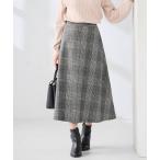 スカート 「雑誌InRed(宝島社)1月・2月合併号掲載」チェック柄フレアスカート