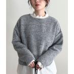 tシャツ ツィードニットソーコクーンプルオーバー レディース