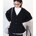 カーディガン 「WEB限定」バイパチVネックルーズカーディガン レディース