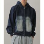 ショッピングagain パーカー And Again／デニムフードジップ メンズ