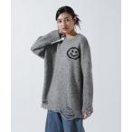 ショッピングダメージ ニット セーター MICALLE MICALLE（ミカーレミカーレ）マイルダメージニット レディース