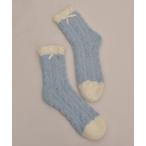  носки [float] нежный mo Como kobai цвет лента имеется Crew длина салон носки женский 