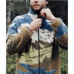 ブルゾン アウター 「PICTURE/ピクチャー」HAFDALS ZIP FLEECE　フリース　総柄 メンズ レディース