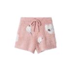 パジャマ ルームウェア フラワージャガードニットショートパンツ レディース