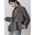 ジャケット テーラードジャケット 「セットアップ対応」ショートテーラードジャケット レディース