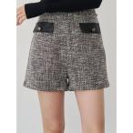 パンツ ツイードショートパンツ レディース