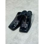 パンプス スクエアポインテッドミュール