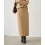 スカート スムースニットタイトスカート