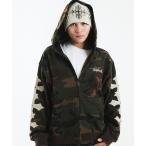  Parker Zip f-tilCamouflage Cross Leather Patch Zip HoodielSUPPLIER мужской женский 