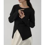 ショッピングアンドミー tシャツ 裾スリット2way長袖Tシャツ レディース