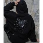 ショッピングアンドミー パーカー 「Mavie..7」スタッズ付裏毛パーカー レディース