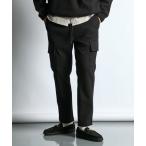 カーゴパンツ WOOL LIKE PONTE SLIM CARGO PANTS：ポンチ素材 ウールライク スリム カーゴパンツ メンズ