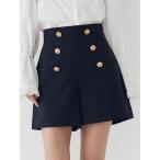 パンツ セーラーボタンショートパンツ レディース