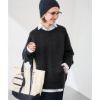 ニット セーター カンガルーポケットプルオーバー レディース