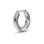 [LION HEART] серьги ( одна сторона уголок для ) ONE SIZE серебряный × Cubic мужской 