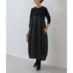 ショッピングニットワンピ 「BEARDSLEY」 ドッキングワンピース FREE ブラック レディース