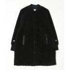 [BEAMS BOY] мутоновое пальто SMALL черный женский 