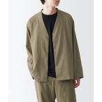 「無印良品」 カーディガン X-LARGE カーキ メンズ