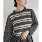 ショッピングラメ ニット セーター モヘヤMIXラメニット レディース