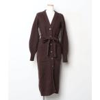 ショッピングロングカーディガン 「Her lip to」 ニットカーディガン S ブラウン レディース