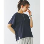 「GLOBAL WORK」 半袖Tシャツ MEDIUM ネイビー レディース