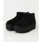 「UGG」 ムートンブーツ 8 ブラック レディース