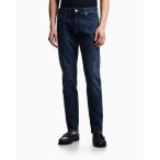 ジーンズ 「エンポリオ アルマーニ」スリムフィットジーンズ J06 デニム ペイントスポット メンズ