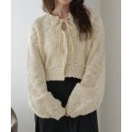 ショッピングボレロ カーディガン ローゲージリボンカーディガン レディース